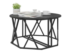 Mesa de Café Roble negro 80 x 80 x 42 cm