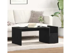 Mesa de Café Roble negro 90 x 45 x 35 cm Madera contrachapada