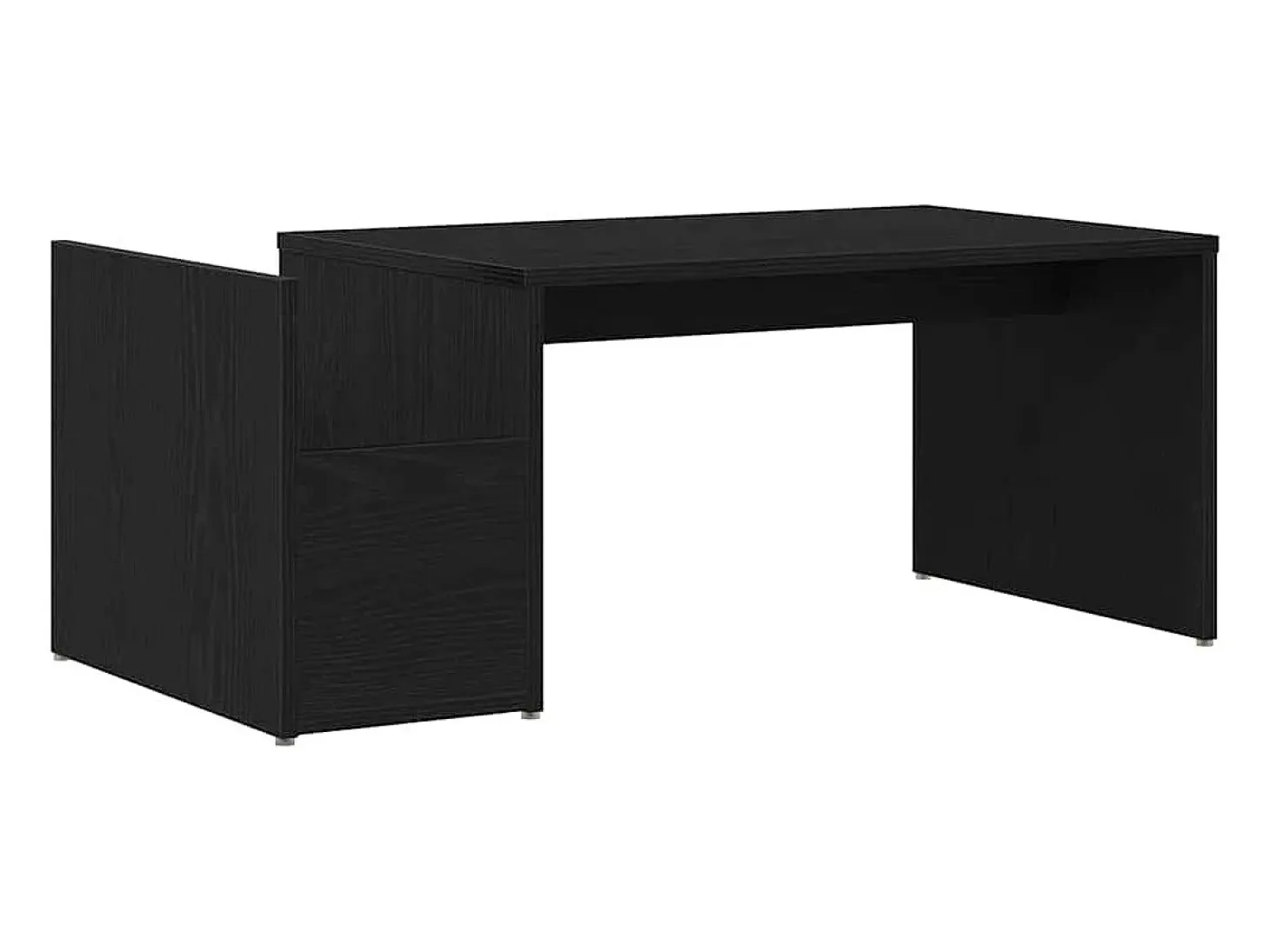 Mesa de Café Roble negro 90 x 45 x 35 cm Madera contrachapada