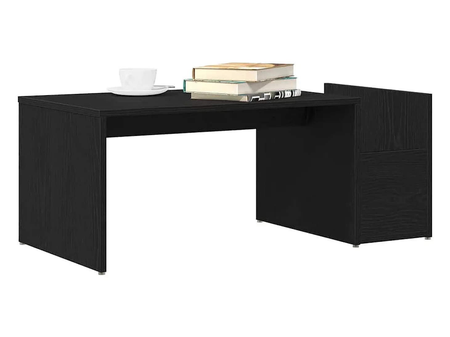 Mesa de Café Roble negro 90 x 45 x 35 cm Madera contrachapada