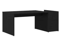 Mesa de Café Roble negro 90 x 45 x 35 cm Madera contrachapada
