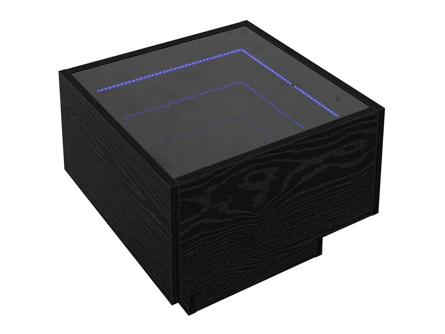 Mesa de Café Roble negro 40 x 40 x 30 cm Madera contrachapada