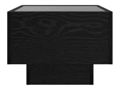 Mesa de Café Roble negro 40 x 40 x 30 cm Madera contrachapada