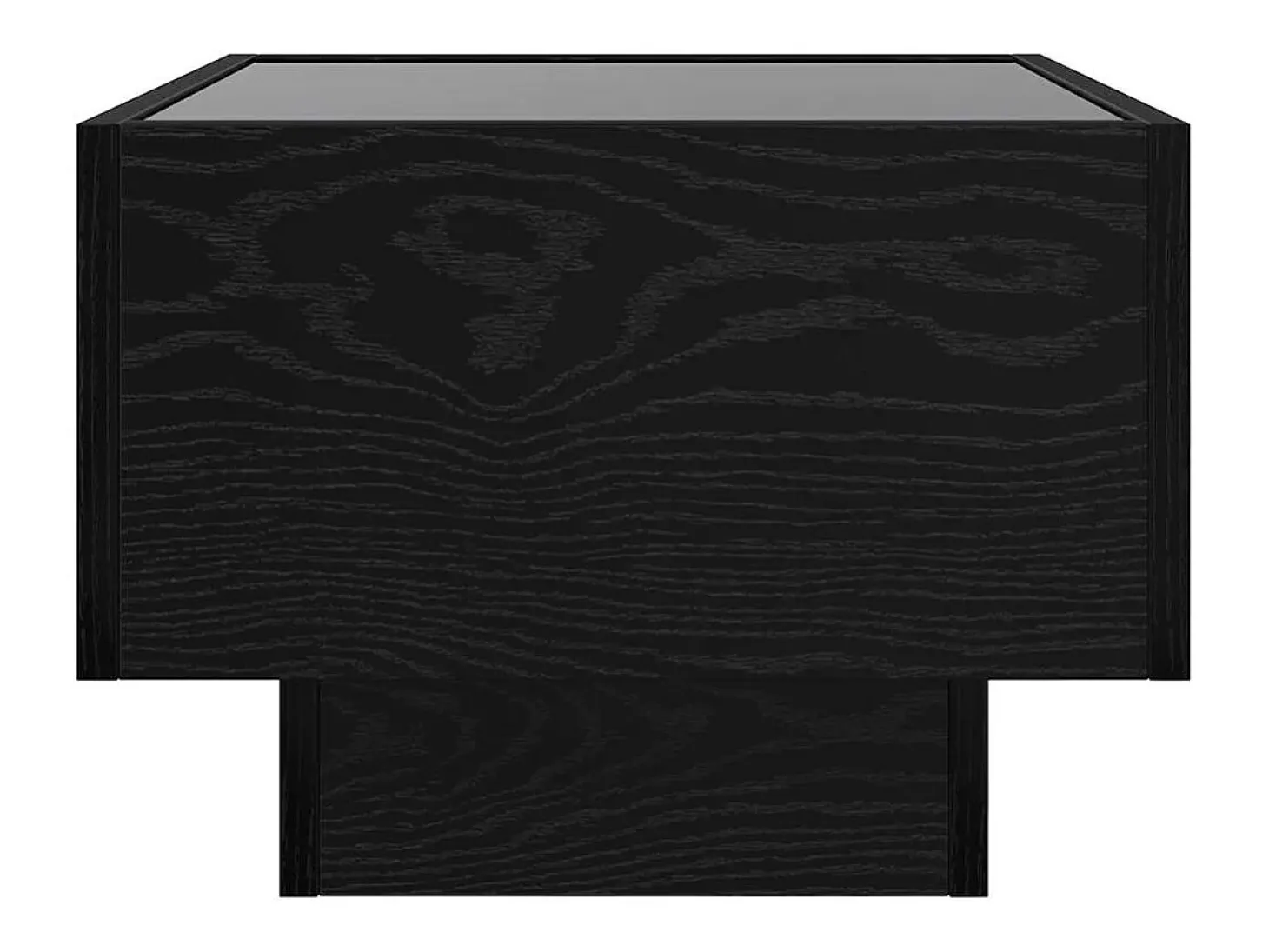 Mesa de Café Roble negro 40 x 40 x 30 cm Madera contrachapada