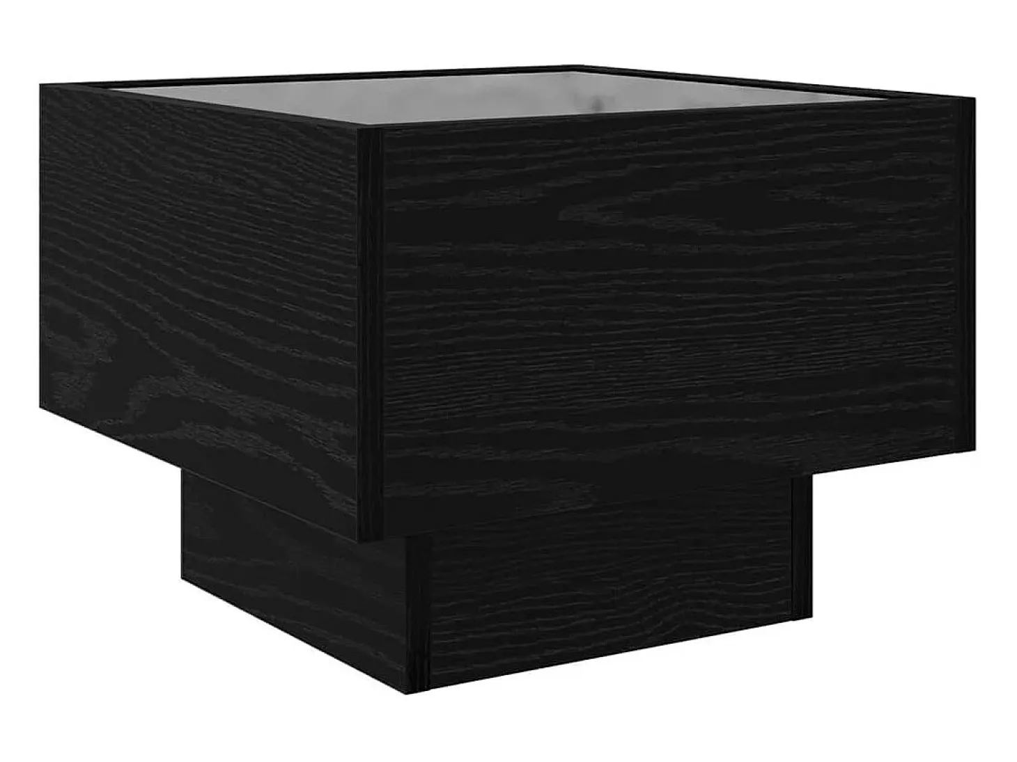 Mesa de Café Roble negro 40 x 40 x 30 cm Madera contrachapada