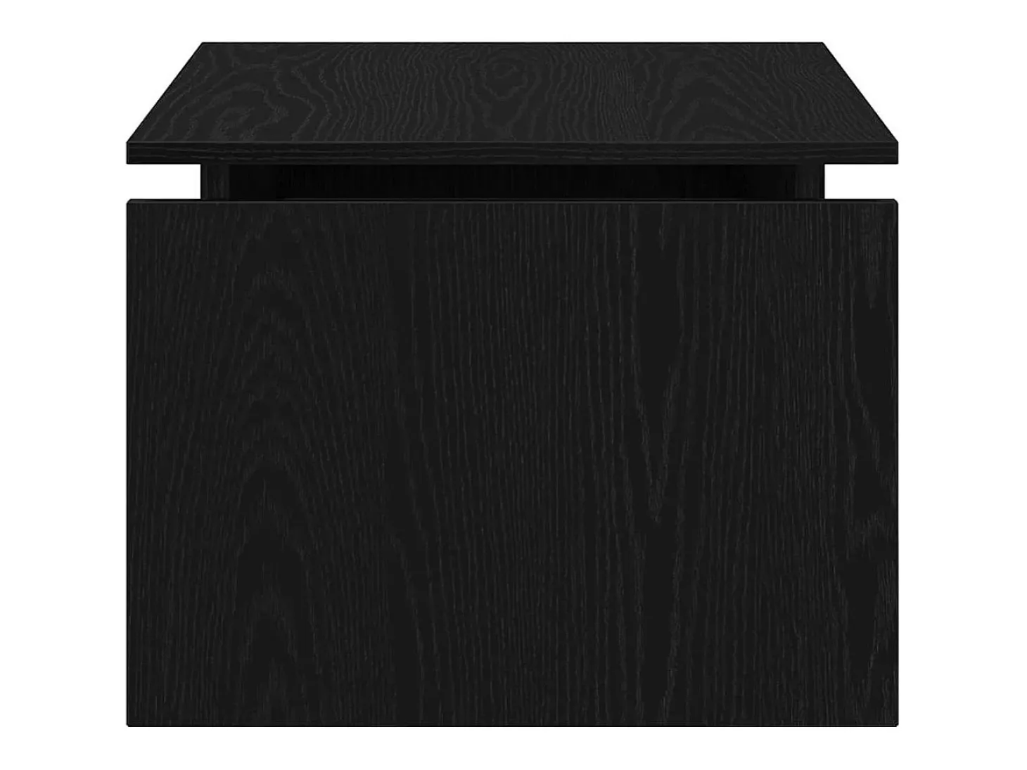 Mesa de Café Roble Negro 68 x 38 x 50 cm Madera contrachapada