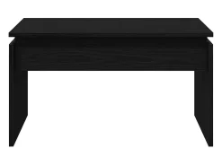 Mesa de Café Roble Negro 68 x 38 x 50 cm Madera contrachapada