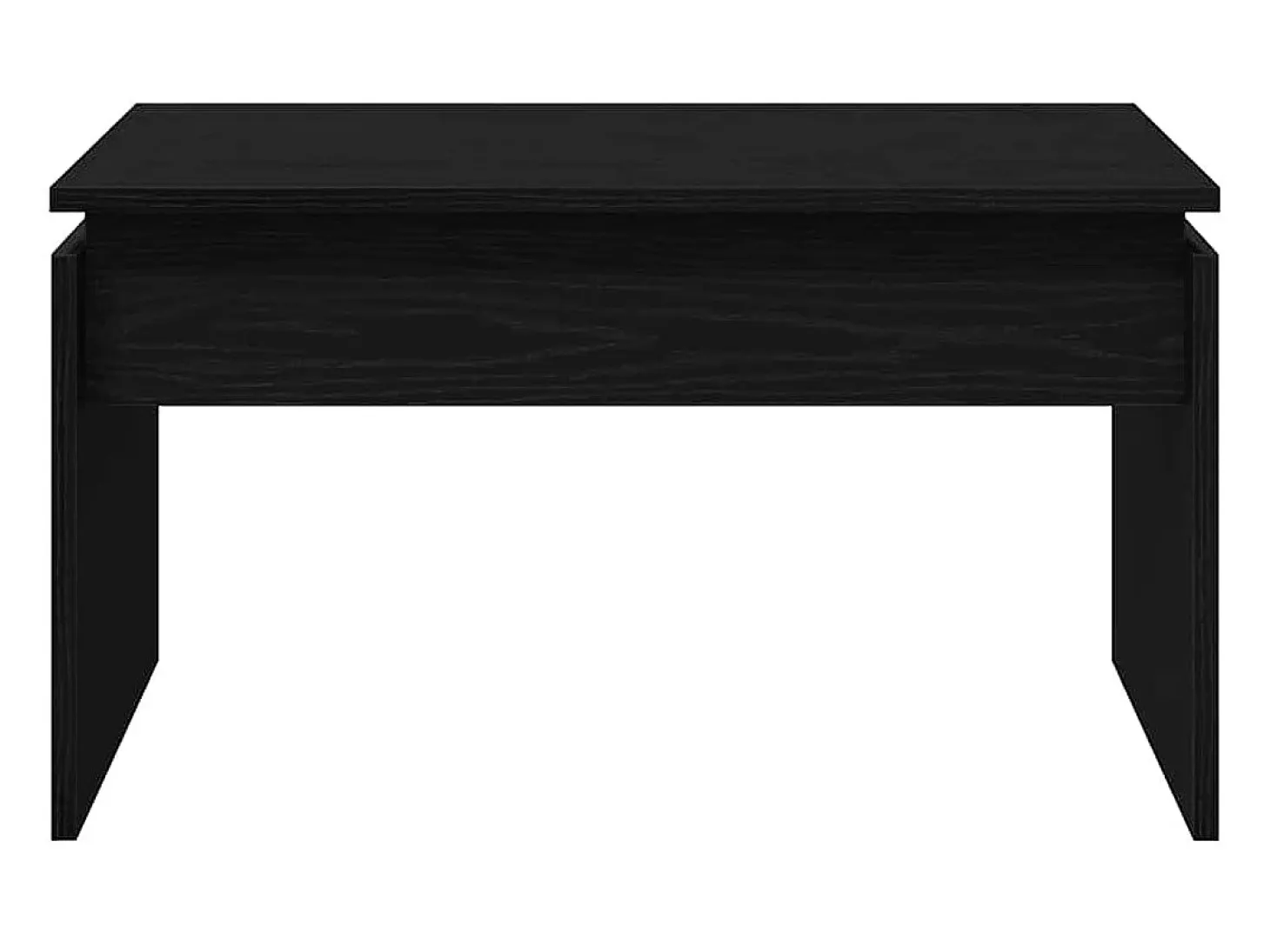Mesa de Café Roble Negro 68 x 38 x 50 cm Madera contrachapada