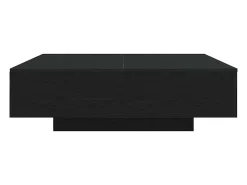 Mesa de Café Roble negro 100 x 100 x 31 cm Madera contrachapada