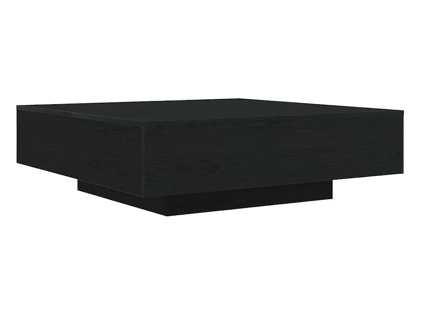 Mesa de Café Roble negro 100 x 100 x 31 cm Madera contrachapada