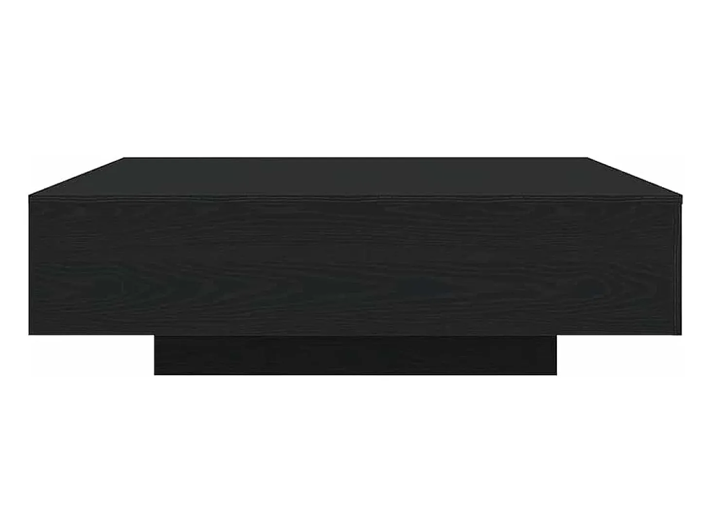Mesa de Café Roble negro 100 x 100 x 31 cm Madera contrachapada