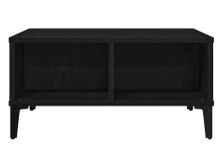 Mesa de Café Roble negro 60 x 60 x 30 cm Madera contrachapada