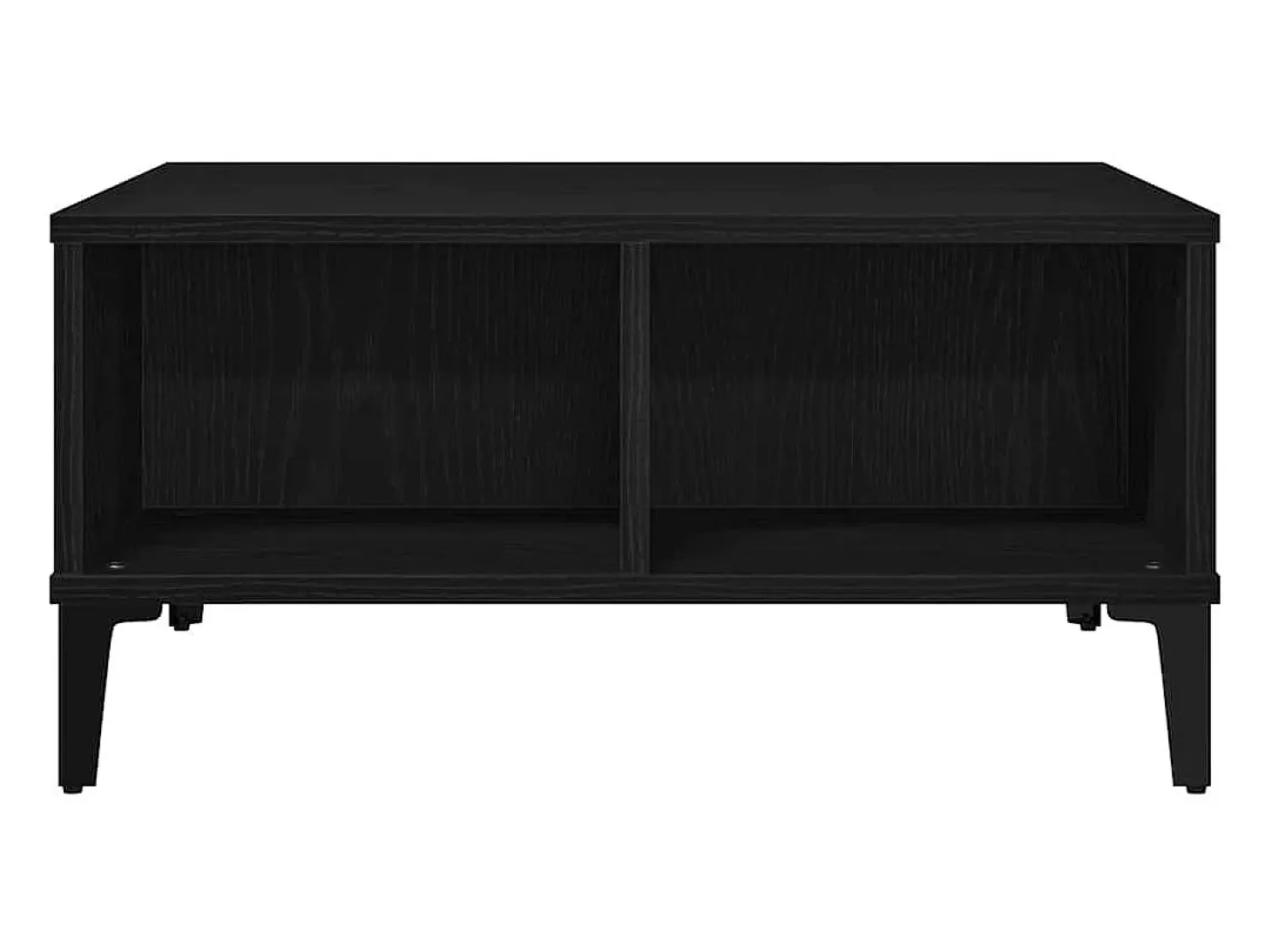 Mesa de Café Roble negro 60 x 60 x 30 cm Madera contrachapada