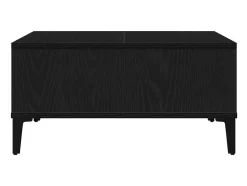 Mesa de Café Roble negro 60 x 60 x 30 cm Madera contrachapada