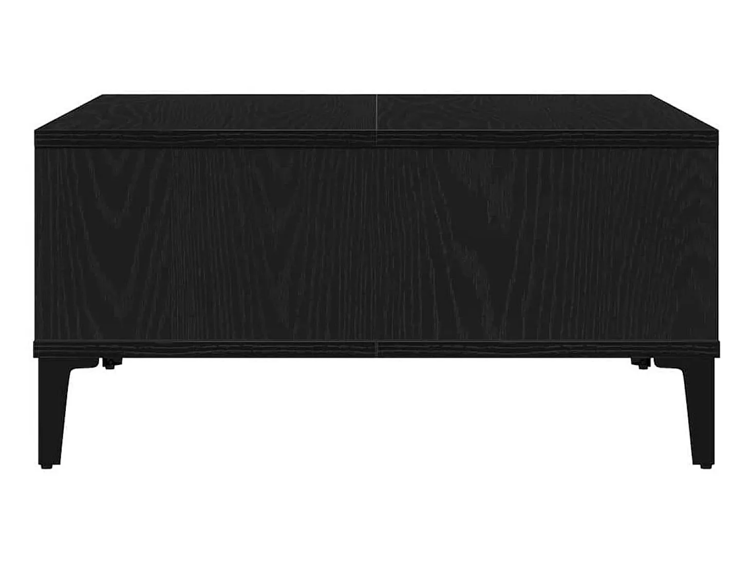 Mesa de Café Roble negro 60 x 60 x 30 cm Madera contrachapada