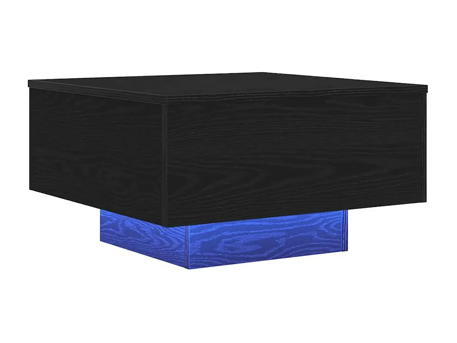 Mesa de Café Roble negro 55 x 55 x 31 cm Madera contrachapada