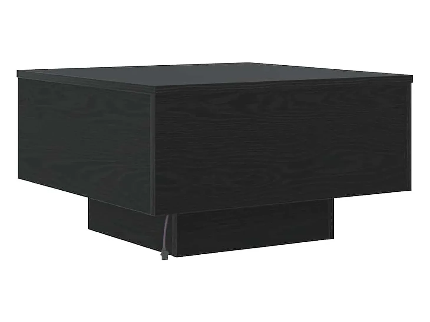 Mesa de Café Roble negro 55 x 55 x 31 cm Madera contrachapada