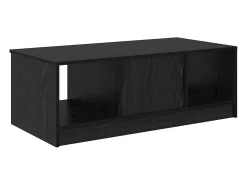 Mesa de Café Roble negro 100 x 50 x 36 cm Madera contrachapada