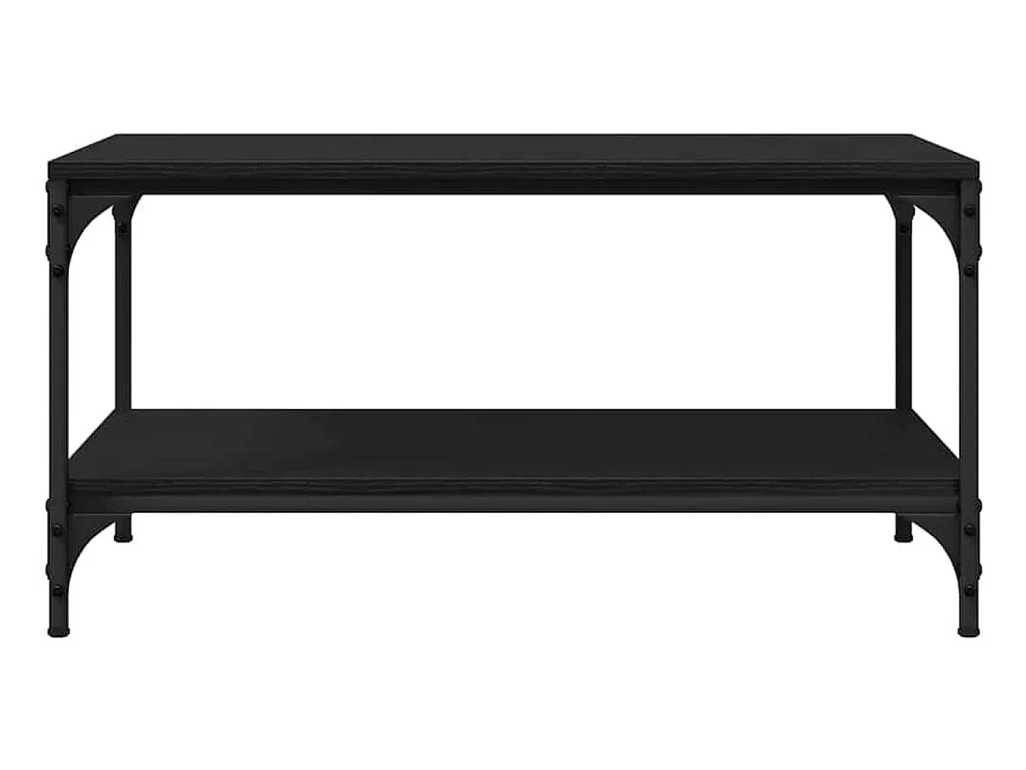 Mesa de Café Roble negro 80 x 50 x 40 cm Madera contrachapada