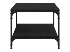Mesa de Café Roble negro 80 x 50 x 40 cm Madera contrachapada