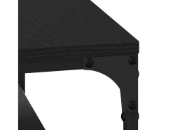 Mesa de Café Roble negro 80 x 50 x 40 cm Madera contrachapada