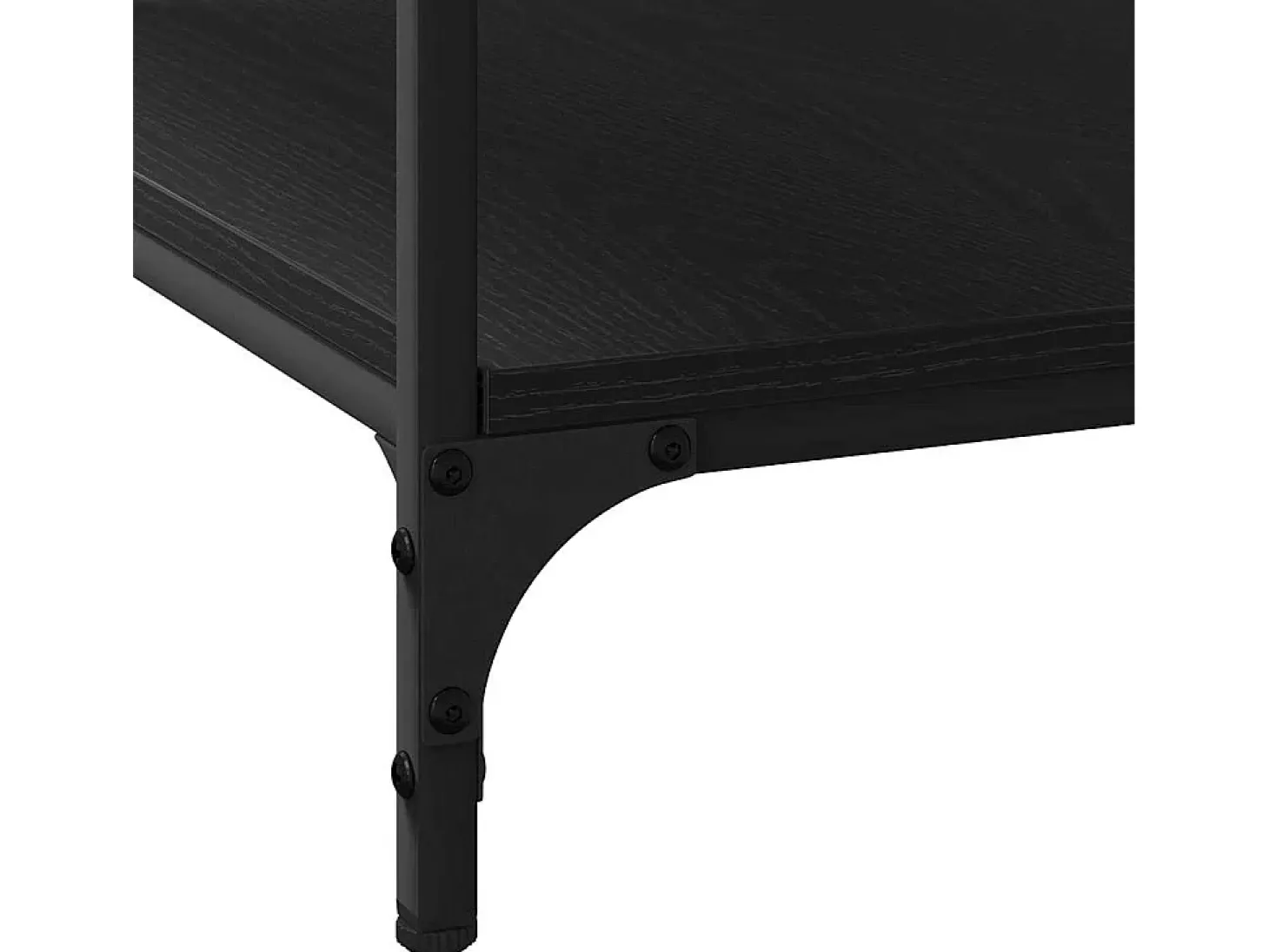 Mesa de Café Roble negro 80 x 50 x 40 cm Madera contrachapada