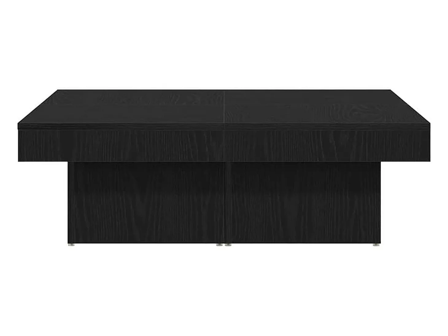 Mesa de Café Roble negro 90 x 90 x 28 cm Madera contrachapada