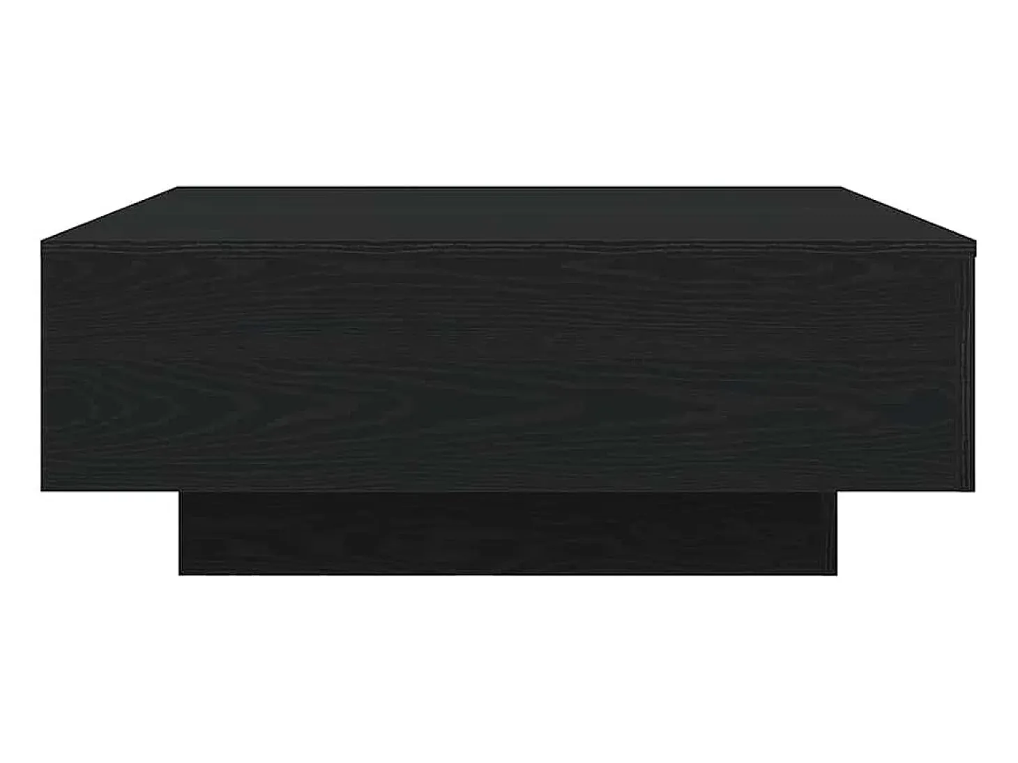 Mesa de Café Roble negro 80 x 80 x 31 cm Madera contrachapada