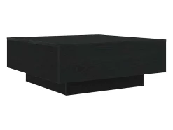 Mesa de Café Roble negro 80 x 80 x 31 cm Madera contrachapada
