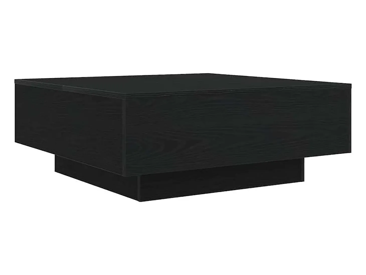 Mesa de Café Roble negro 80 x 80 x 31 cm Madera contrachapada