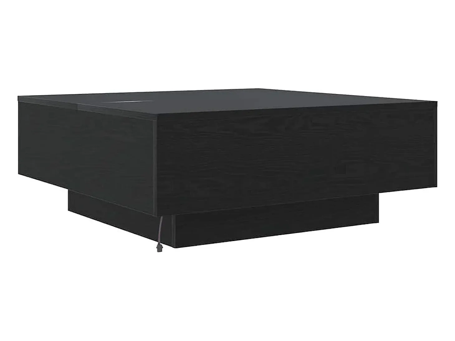 Mesa de Café Roble negro 80 x 80 x 31 cm Madera contrachapada
