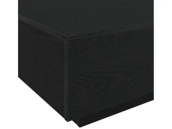 Mesa de Café Roble negro 80 x 80 x 31 cm Madera contrachapada