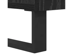 Mesa de Café Roble negro 80 x 80 x 36.5 cm Madera contrachapada