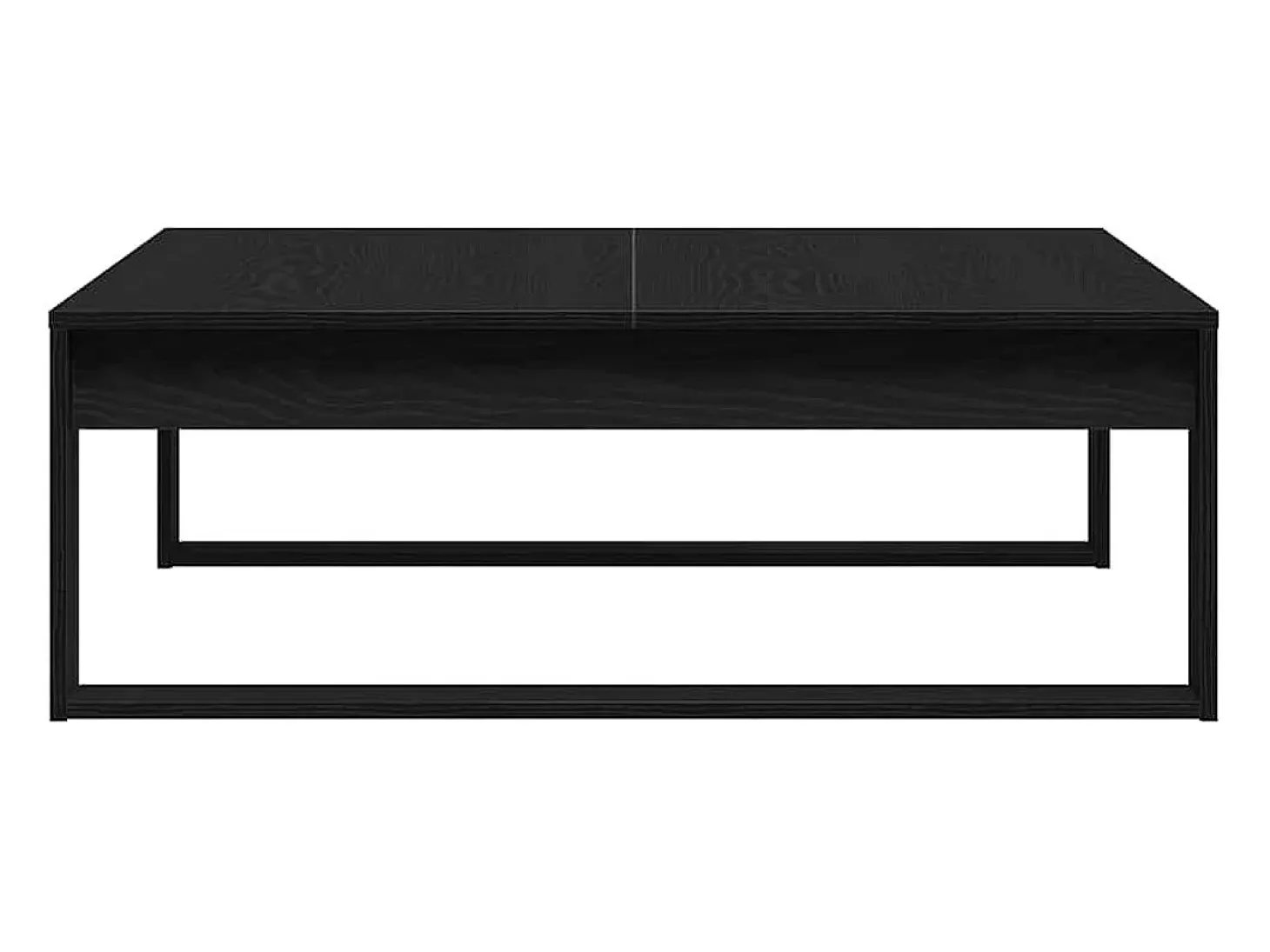 Mesa de Café Roble negro 100 x 100 x 35 cm Madera contrachapada
