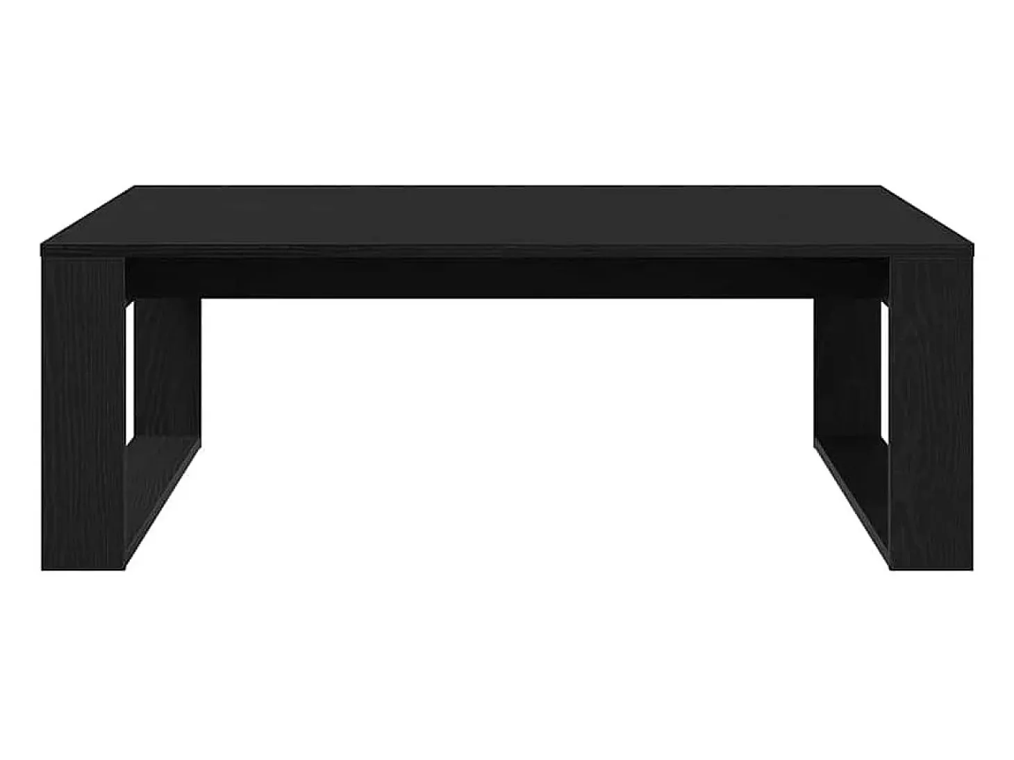 Mesa de Café Roble negro 100 x 100 x 35 cm Madera contrachapada