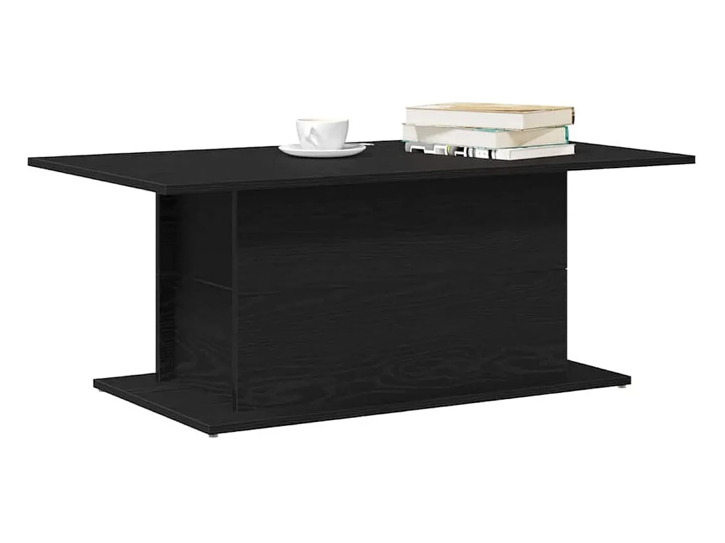 Mesa de Café Roble negro 102 x 55.5 x 40 cm