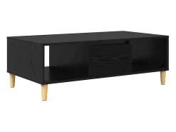 Mesa de Café Roble negro 103.5 x 60 x 35 cm