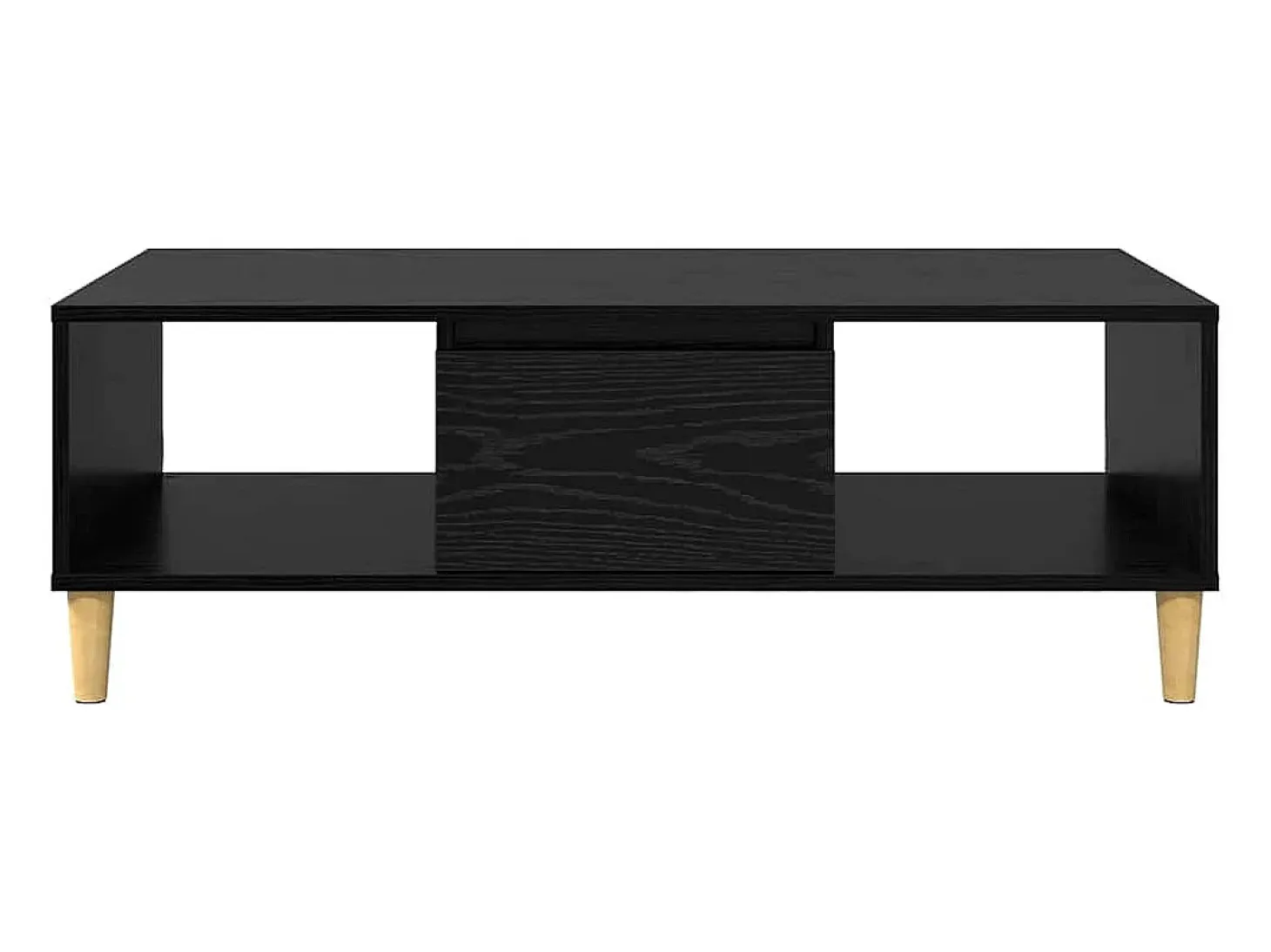 Mesa de Café Roble negro 103.5 x 60 x 35 cm