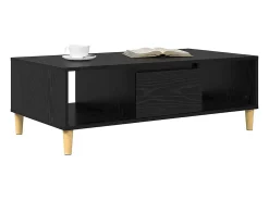 Mesa de Café Roble negro 103.5 x 60 x 35 cm