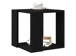 Mesa de Café Roble negro 32 x 32 x 30 cm Madera contrachapada