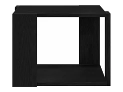 Mesa de Café Roble negro 40 x 40 x 30 cm Madera contrachapada