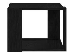 Mesa de Café Roble negro 40 x 40 x 30 cm Madera contrachapada