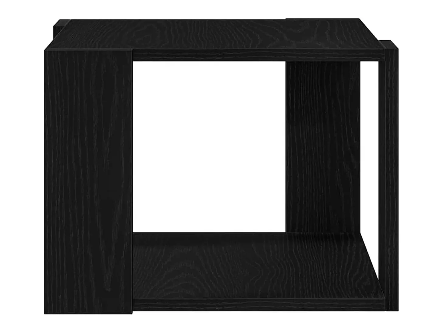 Mesa de Café Roble negro 40 x 40 x 30 cm Madera contrachapada