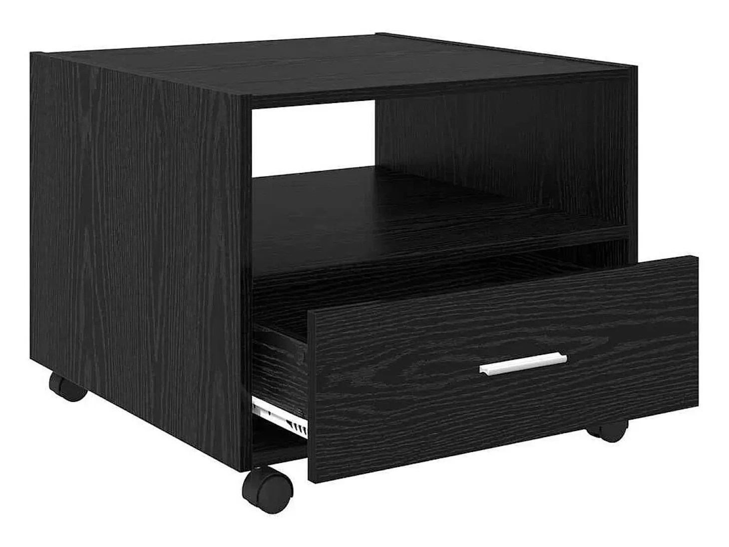 Mesa de Café Roble negro 55 x 55 x 45 cm Madera contrachapada