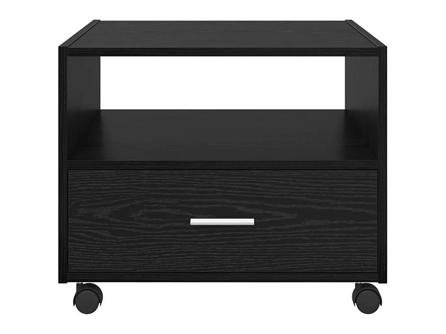 Mesa de Café Roble negro 55 x 55 x 45 cm Madera contrachapada