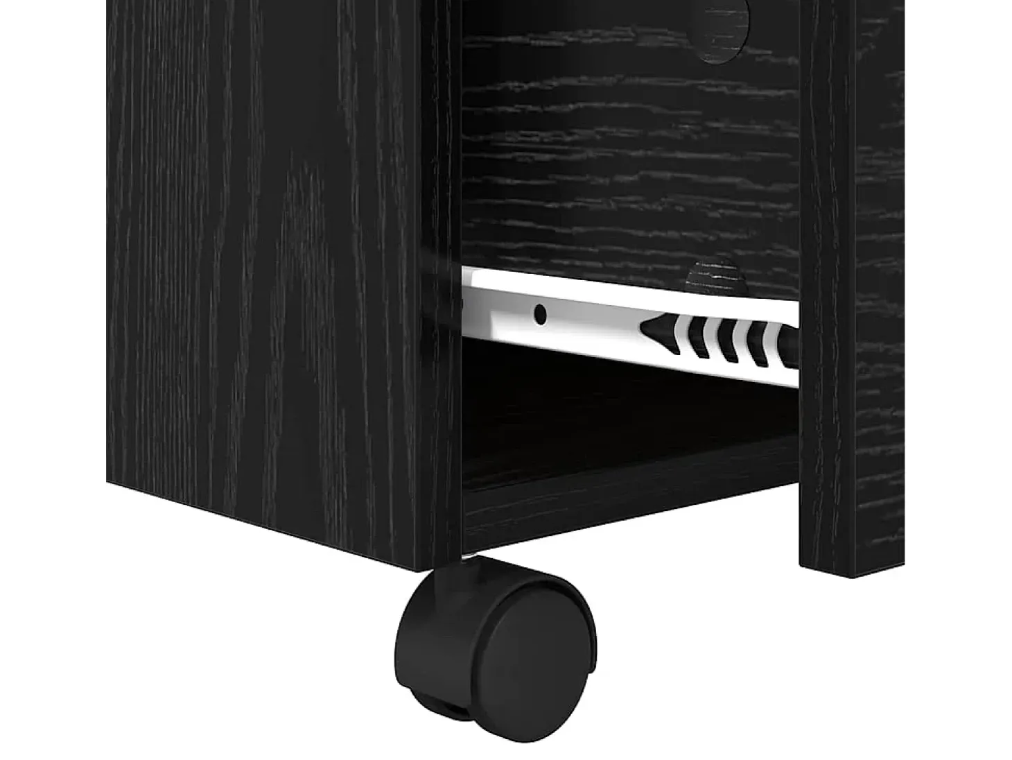 Mesa de Café Roble negro 55 x 55 x 45 cm Madera contrachapada