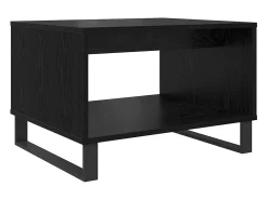 Mesa de Café Roble negro 60 x 50 x 40 cm Madera contrachapada