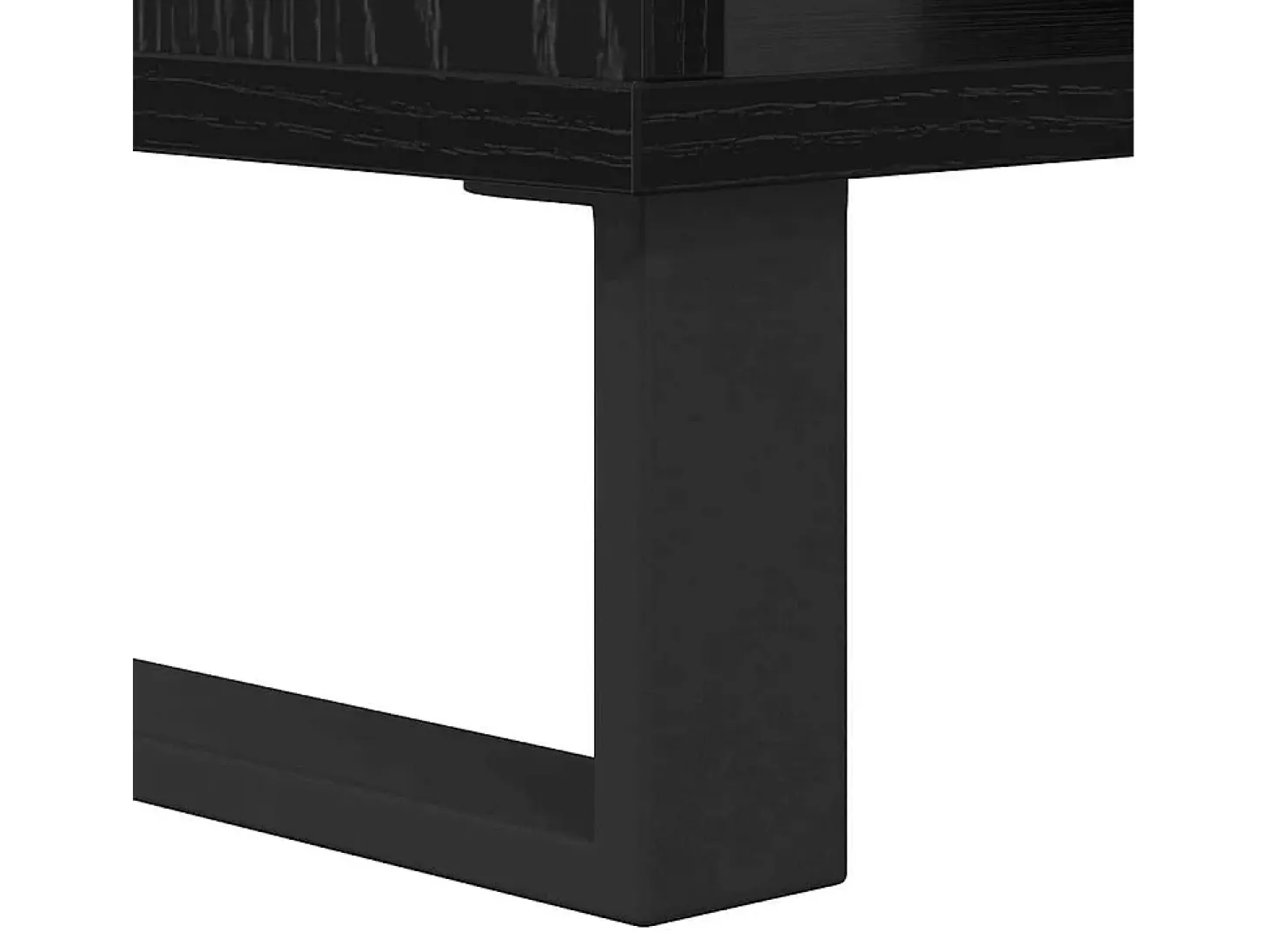 Mesa de Café Roble negro 60 x 50 x 40 cm Madera contrachapada