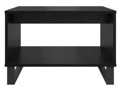Mesa de Café Roble negro 60 x 50 x 40 cm Madera contrachapada