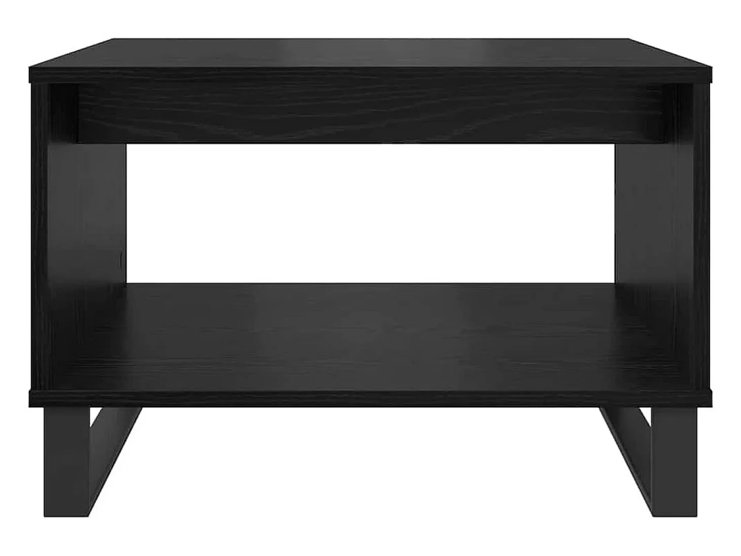 Mesa de Café Roble negro 60 x 50 x 40 cm Madera contrachapada